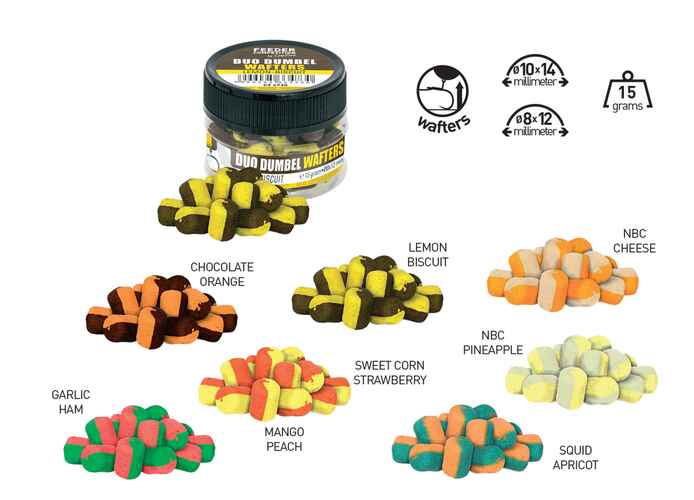 WAFTERS DUO DUMBEL 8x12mm 15gr Mango-Peach