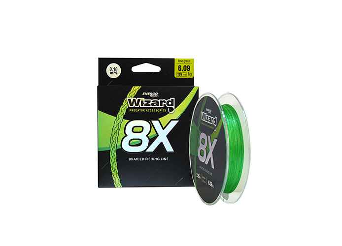 FIR TEXTL WIZARD 8X LIME GREEN 0,10 MM 6,09KG 135M