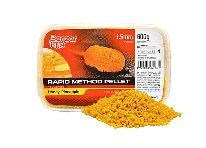BENZAR RAPID METHOD PELETE MIERE&ANANAS 1,5MM 600GR