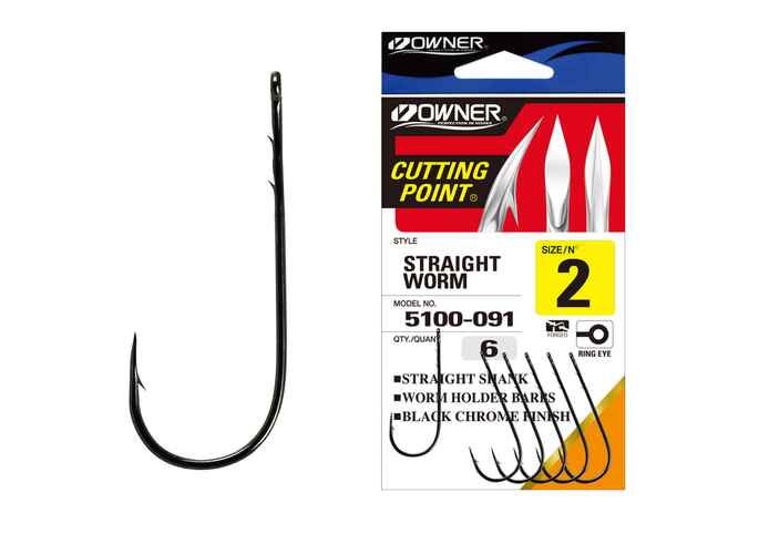 Carlig Owner 5100 No.3/0 Straight Worm