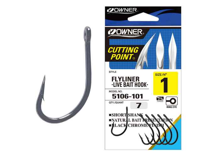 Carlig Owner 5106 No.1/0 Flyliner Live Bait