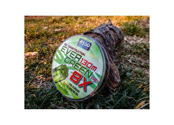 Fir Asso Evergreen PE 8X 0.27mm 25.00kg 130m Verde