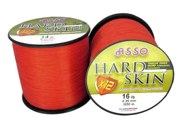 Fir Asso Hard Skin Solid 0.35mm 16lb 1050m Red