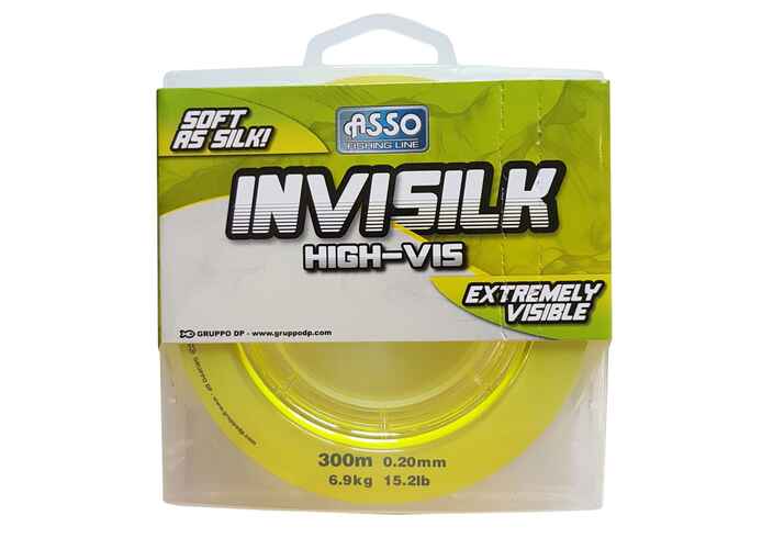 Fir Asso Invisilk 0.30mm 11.90kg 300m Yellow
