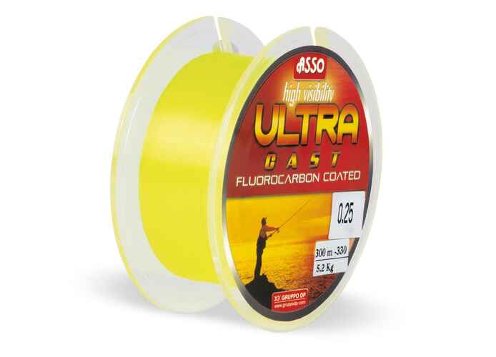 Fir Asso Ultra Cast 0.22mm 7.60kg 150m Galben Fluo