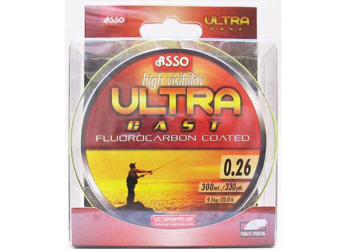 Fir Asso Ultra Cast 0.24mm 8.40kg 150m Galben Fluo