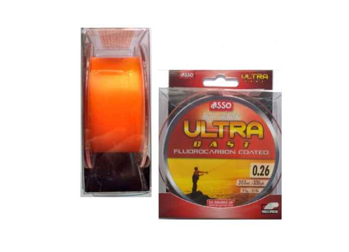 Fir Asso Ultra Cast 0.22mm 7.60kg 300m Orange