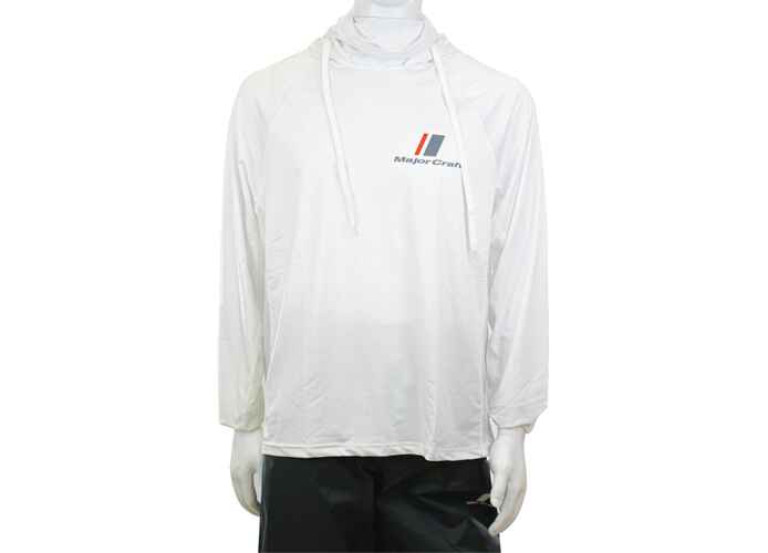 BLUZA MAJOR CRAFT UV SUN PROTECTION HOODIE 3L White