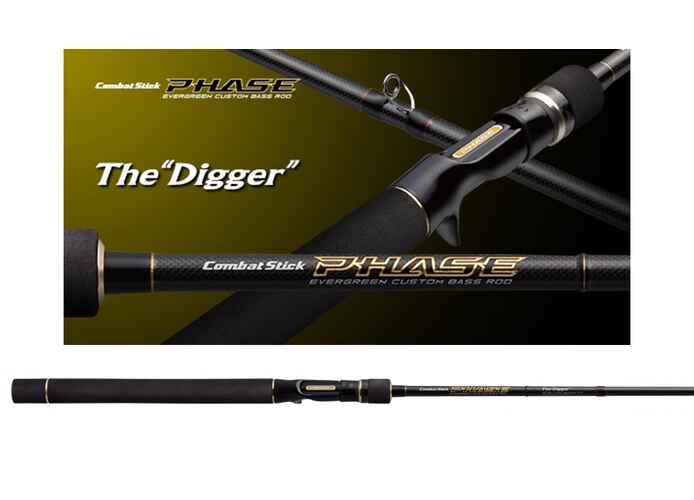 EVERGREEN COMBAT STICK PHASE PCSC-72H THE DIGGER BAITCAST 218cm 10.5-84gr