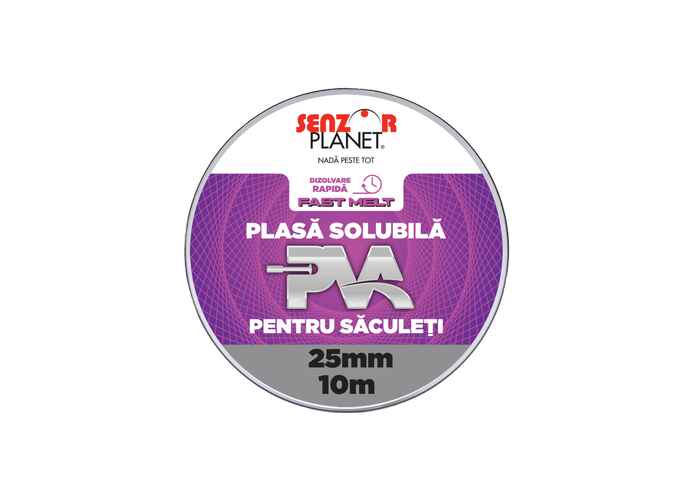 REZERVA PVA PLASA SOLUBILA FAST MELT 25mm PENTRU SACULETI 10m
