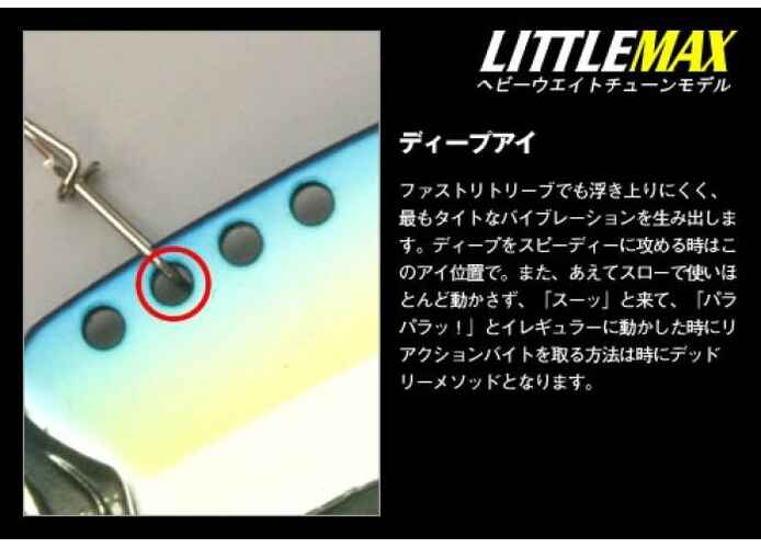 EVERGREEN LITTLE MAX HEAVY WEIGHT TUNE 5.8cm 3/4oz 17.5gr #209 HOLOGRAM WAKASAGI