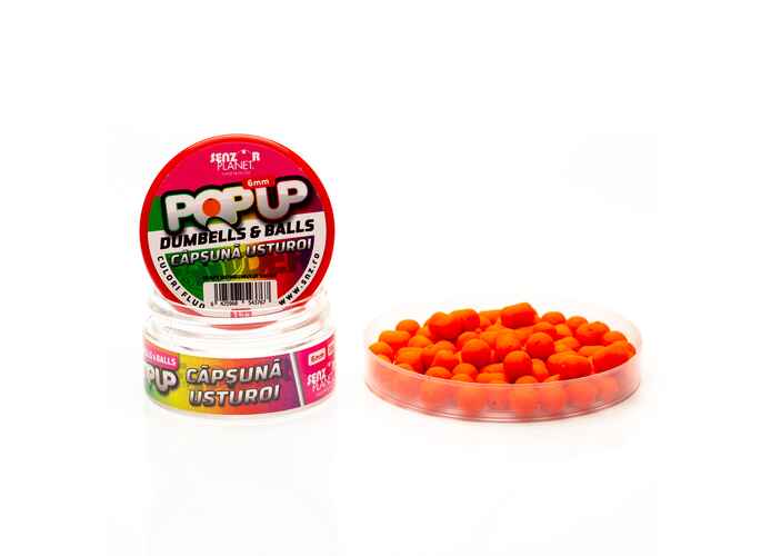 POP-UP DUMBELLS & BALLS CAPSUNA & USTUROI (PORTOCALIU) 6mm 15g