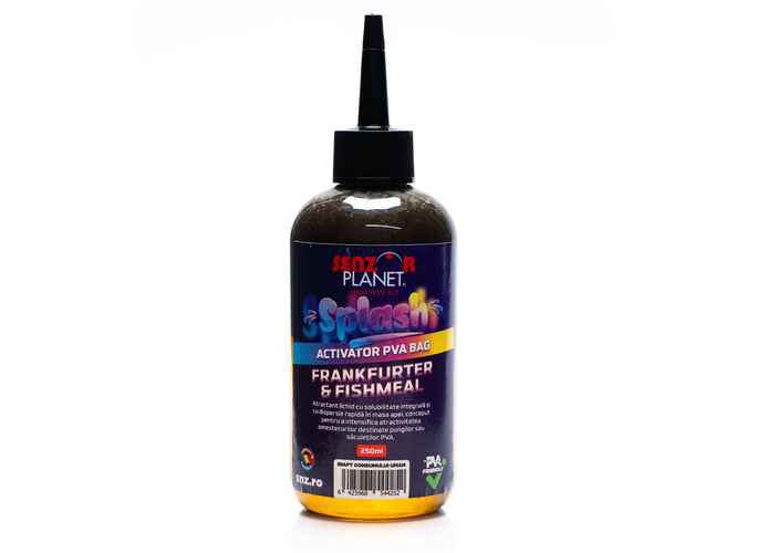 SPLASH ACTIVATOR PVA BAG FRANKFURTER & FISHMEAL 250ml