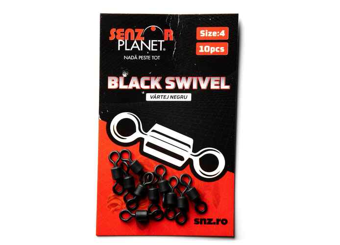 VARTEJ NEGRU NR 4 (BLACK SWIVEL) 10buc