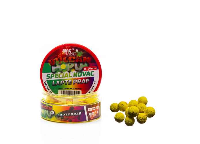 VULCAN POP-UP FUMIGENA NOVAC - LAPTE PRAF (GALBEN) 8-10mm 30g