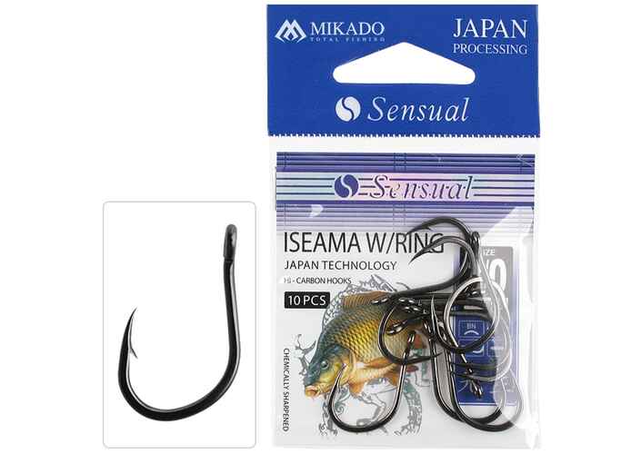 Carlige Sensual - Iseama W/Ring Nr.6 Black N.       10Buc