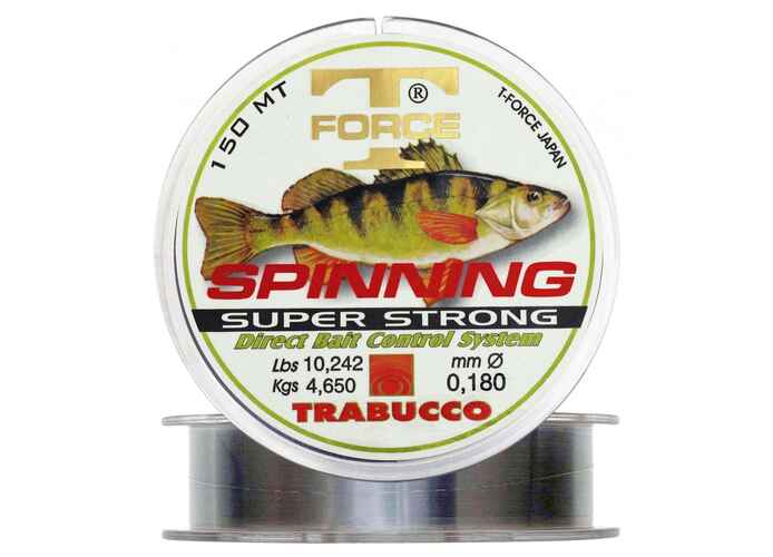 Fir Monofilament Trabucco T-Force Spin-Perch, Transparent, 150m