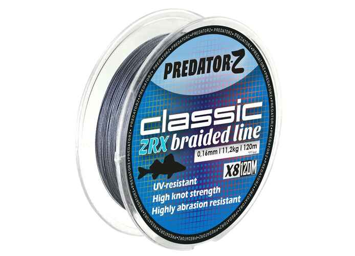 FIR TEXTIL PREDATOR-Z ZRX 8X 120m 0.30mm 28.0kg Dark Grey