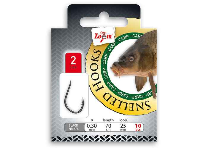 Carlige Legate Carp Zoom Crap, 70cm, 10buc/plic Nr.6-0.22mm
