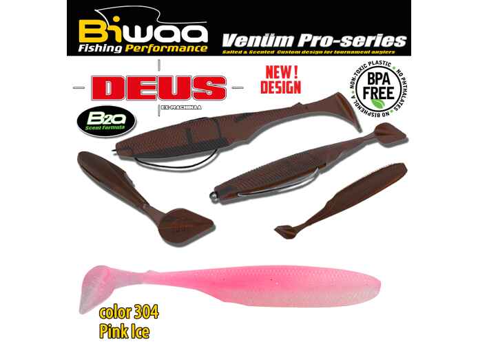 SHAD DEUS 4 10cm 304 Pink Ice