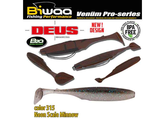 SHAD DEUS 4 10cm 315 Neon Scale Minnow