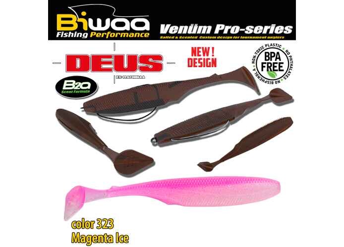 SHAD DEUS 3 7.5cm 323 Magenta Ice