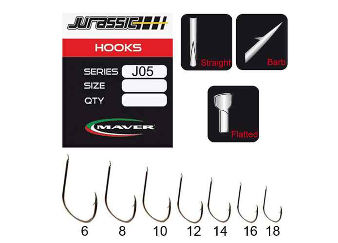 Carlige Maver Jurassic J05, 15buc/plic Nr.18 15buc/plic