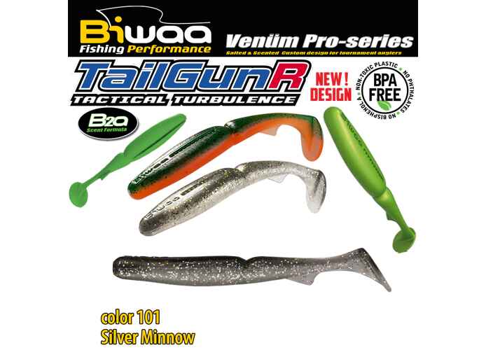 SHAD TAILGUNR SWIMBAIT 5.5 14cm 101 Silver Minnow