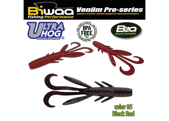 SHAD ULTRA HOG 4 10cm 05 Black & Red