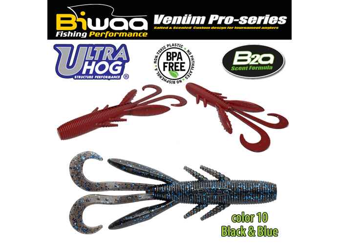 SHAD ULTRA HOG 4 10cm 10 Black & Blue