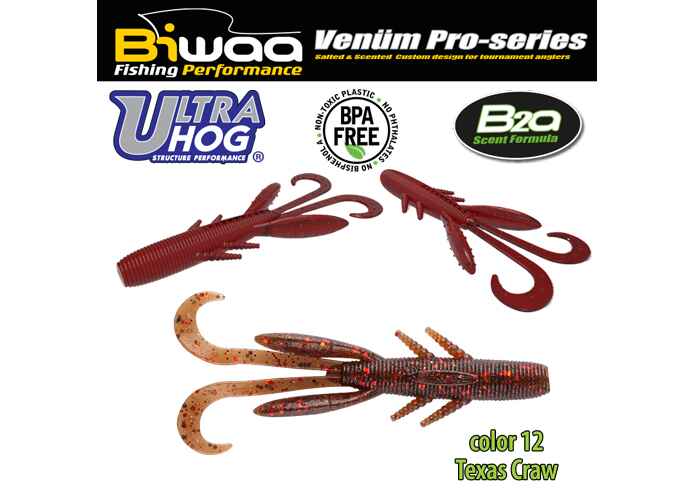SHAD ULTRA HOG 4 10cm 12 Texas Craw