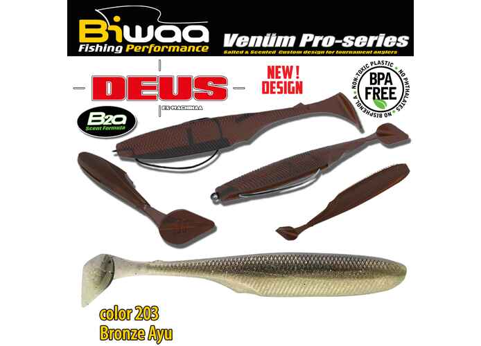 SHAD DEUS 6 15cm 203 Bronze Ayu