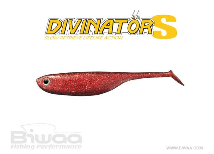 Shad Biwaa Divinator S Red 10cm, 5buc/plic
