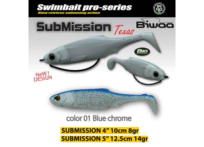 SHAD SUBMISSION 4 10cm 01 Blue Chrome