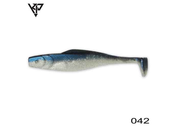 KP Baits Natural Shad 8.75CM (3.5 inch), culoare 042 (Blue Chrystal) (5buc/plic)