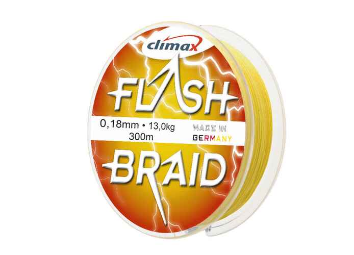 Fir Textil Climax Flash Braid, Fluo Yellow, 100m 0.70mm 65.0kg