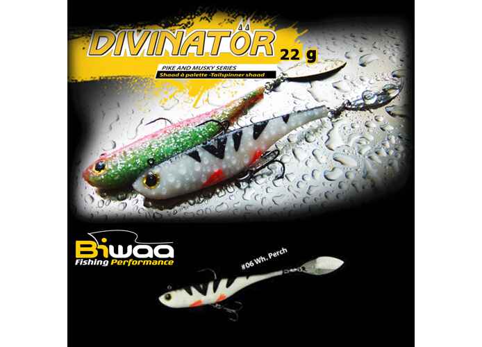 Shad Biwaa Divinator Junior 14cm/22g, culoare White Perch