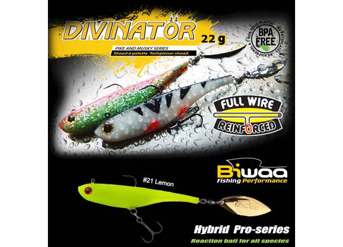 Shad Biwaa Divinator Junior 14cm/22g, culoare Lemon