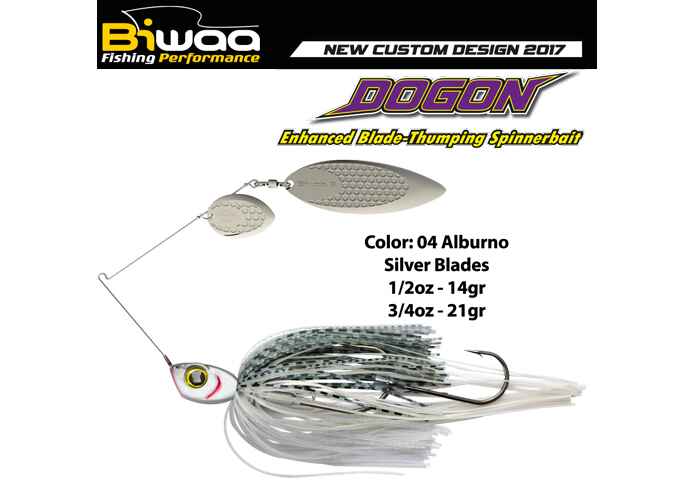 SPINNERBAIT DOGON 1/2oz 14gr 04 Alburno-Silver Blades