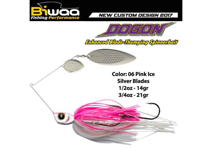 SPINNERBAIT DOGON 3/4oz 21gr 06 Pink Ice-Silver Blades