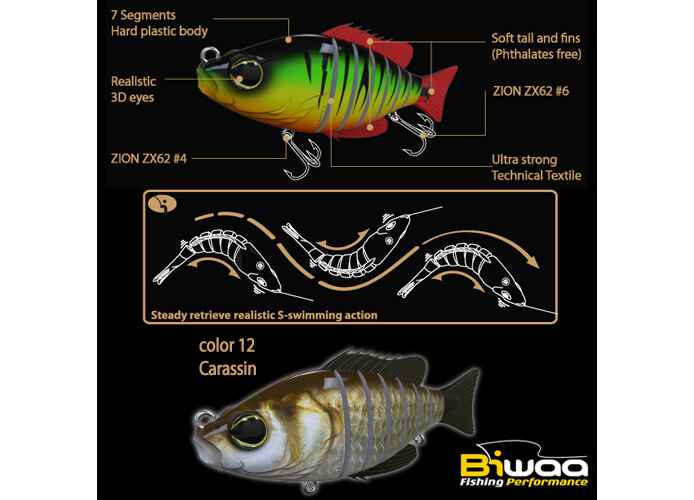 SWIMBAIT SEVEN SECTION S5 13cm 34gr 12 Carassin