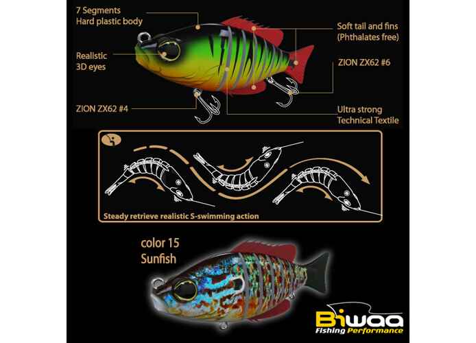 SWIMBAIT SEVEN SECTION S5 13cm 34gr 15 Sunfish