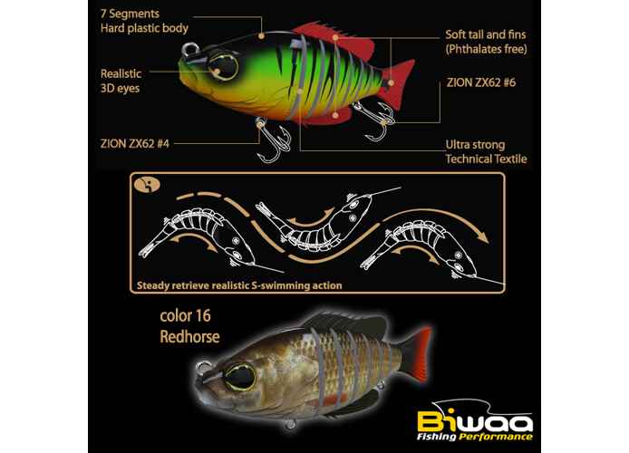 SWIMBAIT SEVEN SECTION S5 13cm 34gr 16 Redhorse