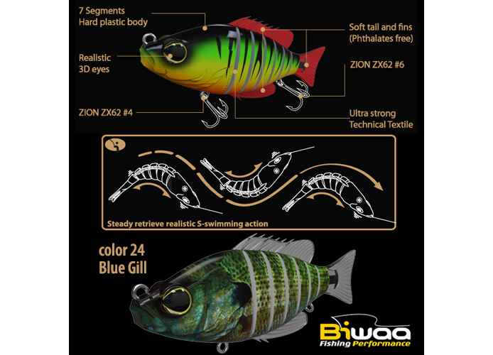 SWIMBAIT SEVEN SECTION S5 13cm 34gr 24 Blue Gill
