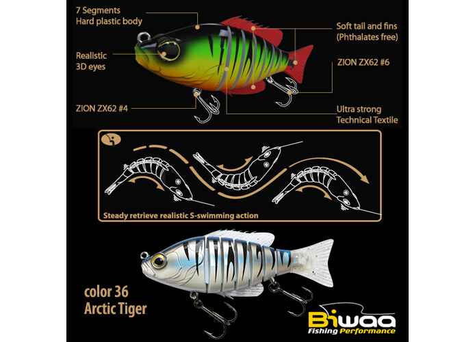 SWIMBAIT SEVEN SECTION S4 10cm 17gr 36 Arctic Tiger