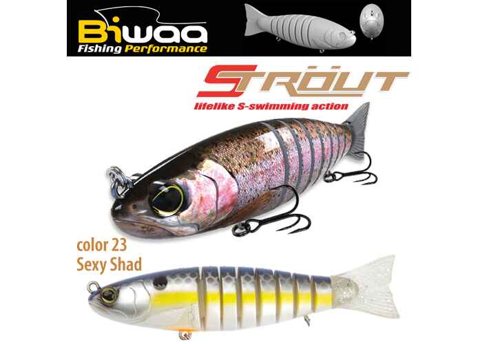 SWIMBAIT STROUT 5.5 14cm 29gr 23 Sexy Shad