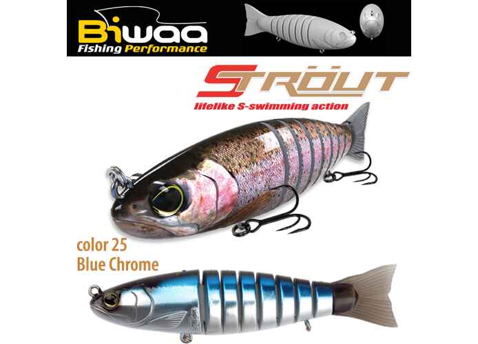 SWIMBAIT STROUT 6.5 16cm 52gr 25 Blue Chrome
