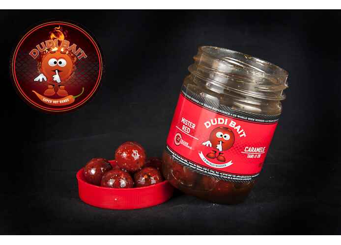 Boilies Carlig "Mister Red" Caramele Solubile 20 mm, 100g