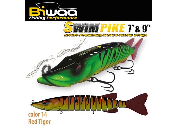 SWIMBAIT SWIMPIKE SS 7 18cm 26gr 14 Red Tiger
