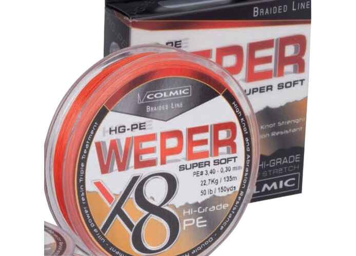 Fir Textil Colmic Weper X8, Gri, 137m 0.40mm/36.3kg